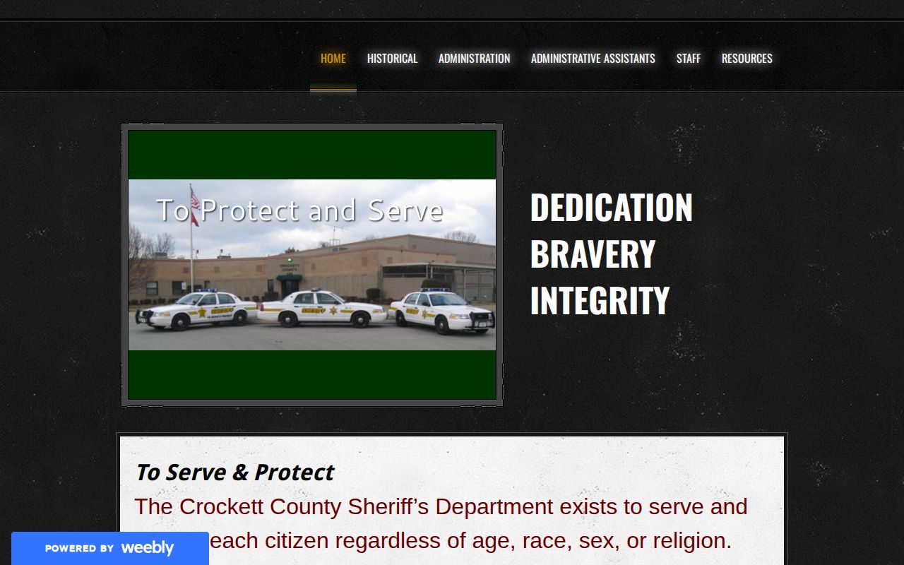 Crockett County sheriff release records website